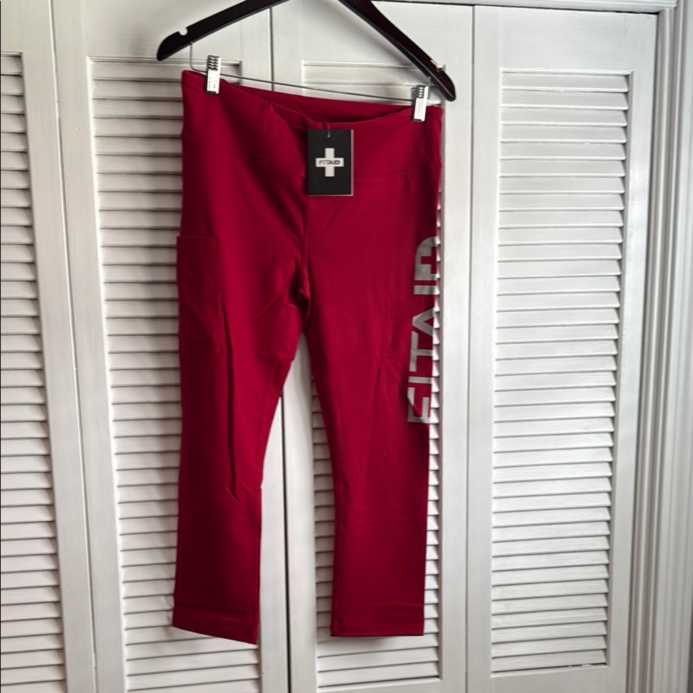 Red FITAID Leggings